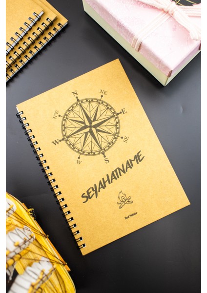 Hediyelik - A5 Notebook Seyahat Günlüğü Macera Defteri Kraft Kapak indirimleri