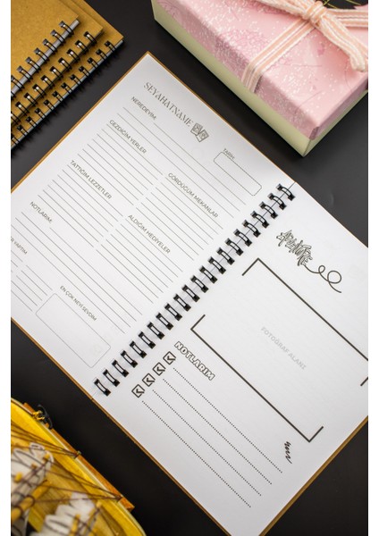 Hediyelik - A5 Notebook Seyahat Günlüğü Macera Defteri Kraft Kapak