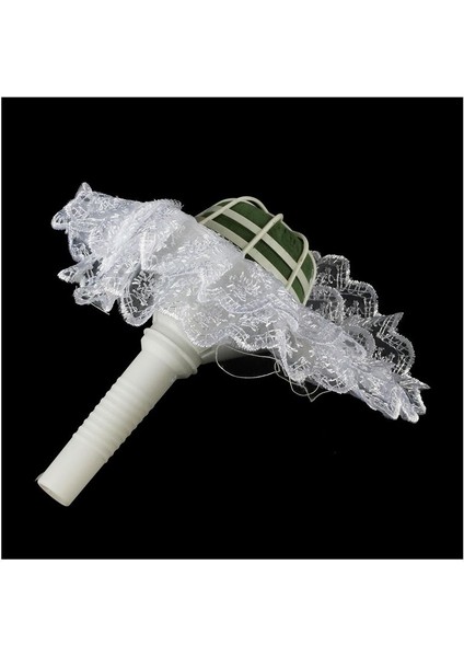 1pc Dıy Köpük Buket Kolu Gelin Çiçek Düğün Çiçek Tutucu Dekorasyon Dantel Trim (Yurt Dışından) modelleri