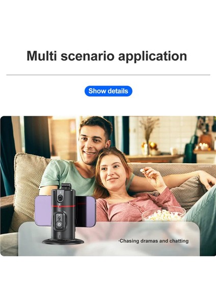 360° Gimbal Sabitleyici Masaüstü Aı Otomatik Takip Gimbal'i, Uzaktan Deklanşörlü + Akıllı Telefon Sabitleyici Için Doldurma Işığı (Yurt Dışından) fiyatları
