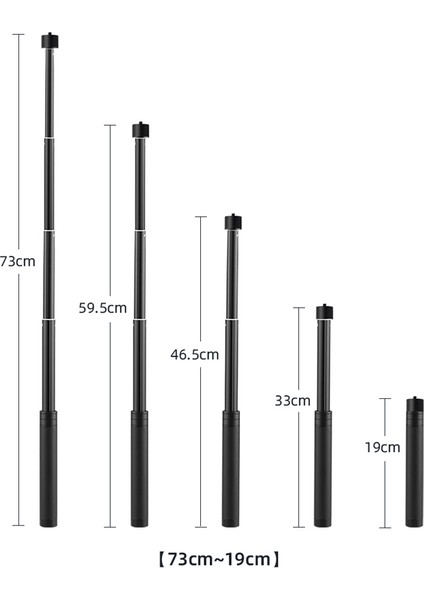 Djı Om 4/osmo Moblie 3/2 Tripod Uzatma Direği Selfie Çubuk Çubuk Osmo CEP/INSTA360 One x Aksesuarları (Yurt Dışından)