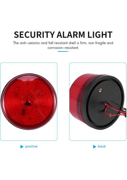 Ev Güvenlik Alarm Sistemi Için 12V Alarm LED Yanıp Sönen Strobe Işık Kırmızı (Yurt Dışından) modelleri