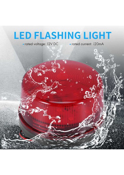 Ev Güvenlik Alarm Sistemi Için 12V Alarm LED Yanıp Sönen Strobe Işık Kırmızı (Yurt Dışından) fırsatları