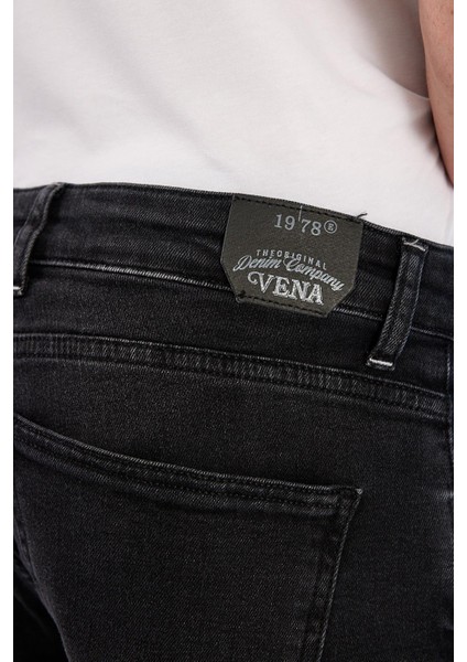 Erkek Smith Black Tapered Fit Jean Pantolon fırsatları