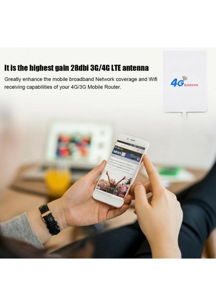 Ts9 Konektörü 28DBI Kazanç 3g 4g Lte Anten Harici Wifi Anten Sinyal Güçlendirici Huawei 3g 4g Yönlendirici Modem Için (Yurt Dışından) fırsatları