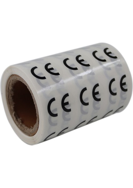 Pp Şeffaf Ce Etiketi - 25MM Çapında (1000 Adet) Yan Yana 3 Lü