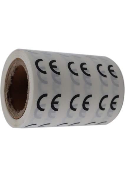Pp Şeffaf Ce Etiketi - 25MM Çapında (1000 Adet) Yan Yana 3 Lü