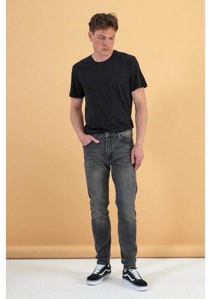 Erkek Smith Grey Tapered Fit Jean Pantolon