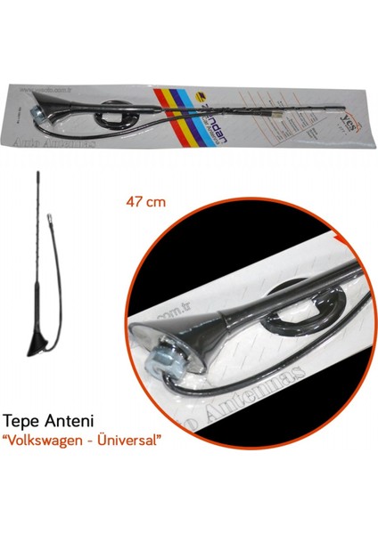Y-277V Tepe Anteni Volkswagen Üniversal 47 cm BR0025077 fiyatları