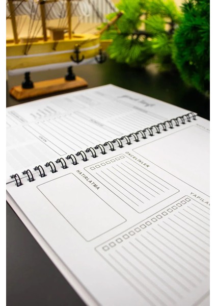 Yemek Tarifi Defteri 14X20 cm Tasarım Kapak Spiralli Notebook