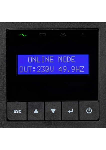 9e 3KVA=2700W Online Rack 2u Ups, LCD Ekran