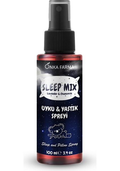 Sleepmix Uyku Yastık Spreyi 100 ml (Lavanta & Papatya) Rahatlatıcı Dinlenme Sleep Pillow Spray