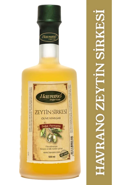 %100 Doğal Fermente Zeytin Sirkesi 500Ml