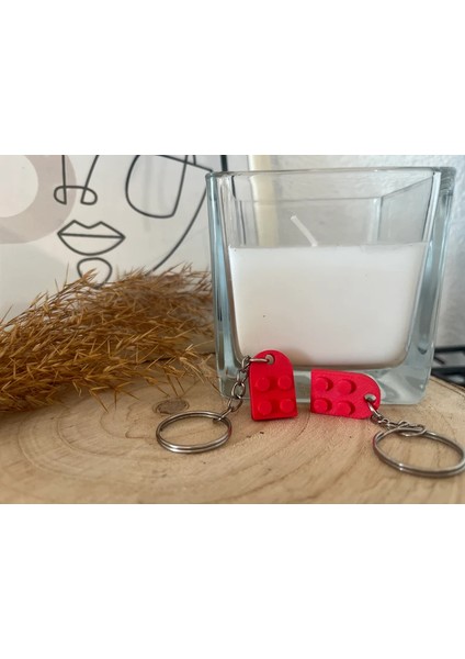LEGO Anahtarlık, Sevgili Anahtarlığı, Aşk Çifti Anahtarlık, LEGO Tasarımlı 2 Parça Kalpli Anahtarlık fırsatları