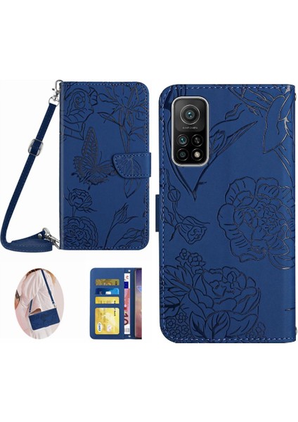 Xiaomi 10T/10T Pro Telefon Kılıfı Yumuşak Pu Deri Kelebekler ve &amp; (Yurt Dışından)