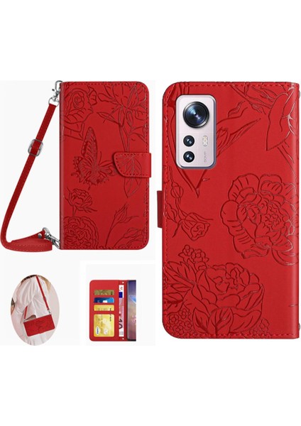 Xiaomi 12 Lite Telefon Kılıfı Için Kılıf Yumuşak Pu Deri Kart Tutucu ve Uzun (Yurt Dışından)