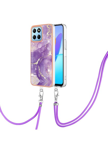 Onur X8 5g Tampon Crossbody Kordon Askısı Mermer Anti-Scratch Için Kılıf (Yurt Dışından)
