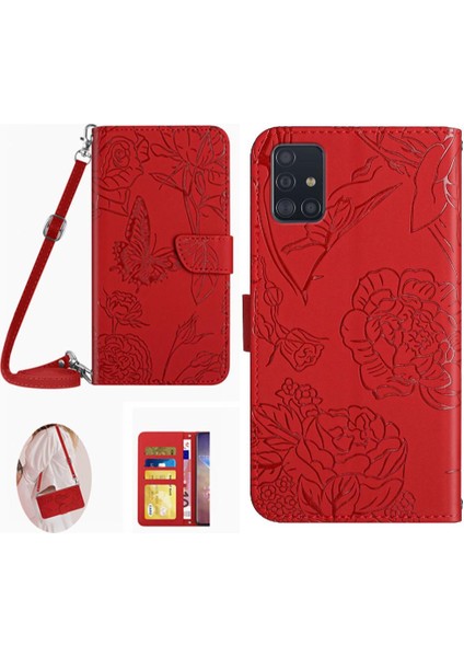 Samsung Galaxy M51 Telefon Kılıfı Için Kılıf Yumuşak Pu Deri Kart Sahibinin ve (Yurt Dışından)