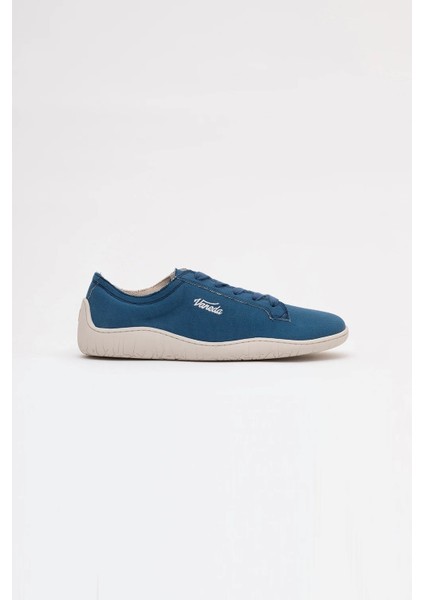 V-Barefoot Comfort Keten Erkek Ayakkabı Indigo Mavi 1383