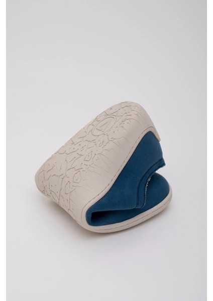 V-Barefoot Comfort Keten Erkek Ayakkabı Indigo Mavi 1383