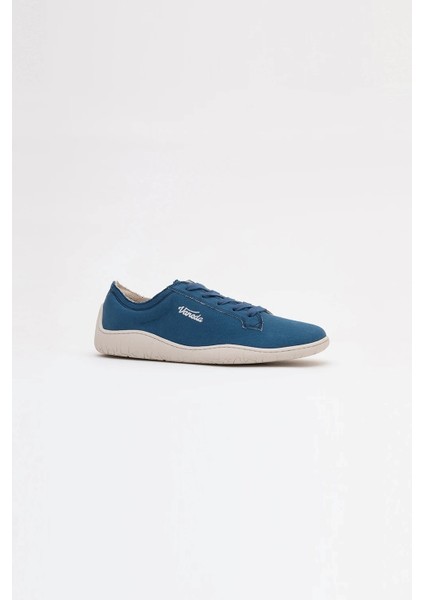 V-Barefoot Comfort Keten Erkek Ayakkabı Indigo Mavi 1383
