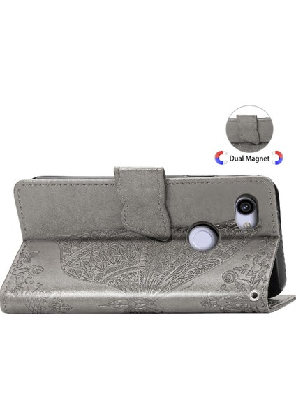 Google Piksel 3A Iş Kelebek Kanat Çok Renkli Cüzdan Için Kılıf (Yurt Dışından)