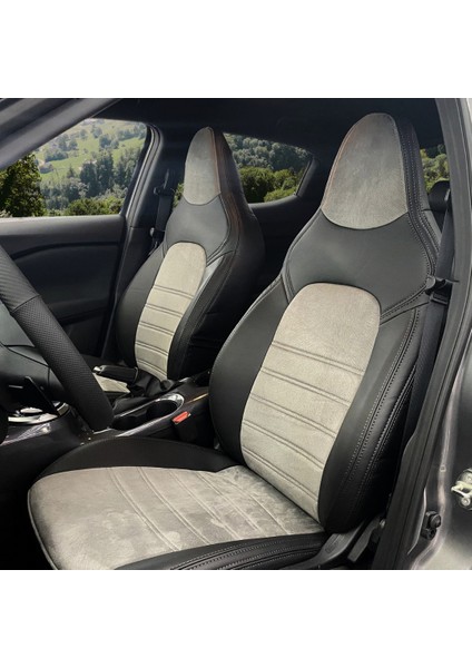 Nissan Juke Araca Özel Oto Koltuk Kılıfı - Tay Tüyü ve 1. Kalite Deri