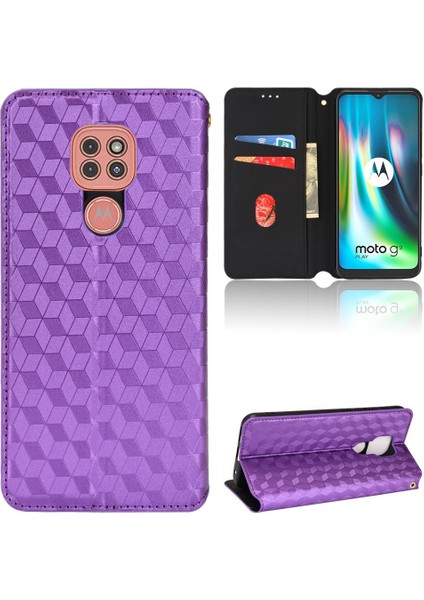 Motorola Moto G9/g9 Oyun/e7 Artı Cüzdan Kart Yuvaları Tutucu 3D Pu (Yurt Dışından)