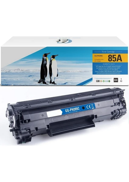 HP CE285A-85A (Pro P1102-P1104-P1106-P1107-P1109-M1130-M1212-M1217) Muadil Siyah Toner