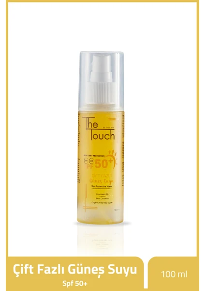 The Touch By Seda Altın Çift Fazlı Güneş Suyu 50+ Spf 100 ml