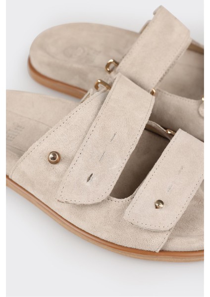 Bej Deri Kadın Terlik indirimleri