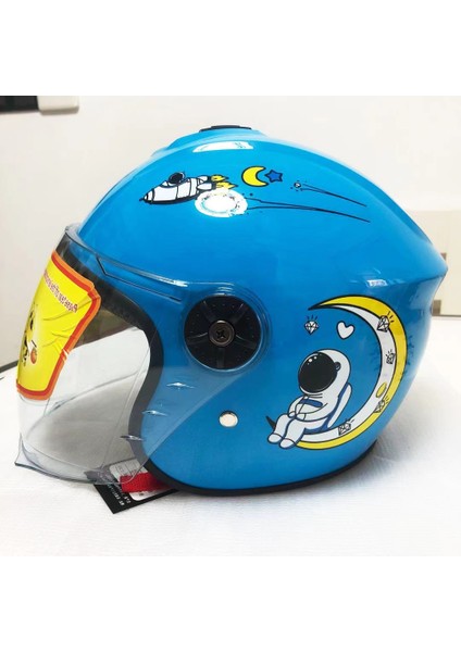 Yeni Ulusal Standart Çocuk Kask Akülü Araba Elektrikli Araba Erkek ve Kız Bebek Kış Her Mevsim Için Sıcak ve Sevimli Yarım Kask (Yurt Dışından) fiyatları