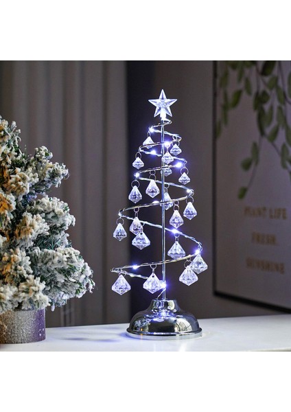LED Yıldız Işığı Kristal Elmas Noel Ağacı Işığı Noel Masa Lambası Dekoratif Masa Lambası (Yurt Dışından)