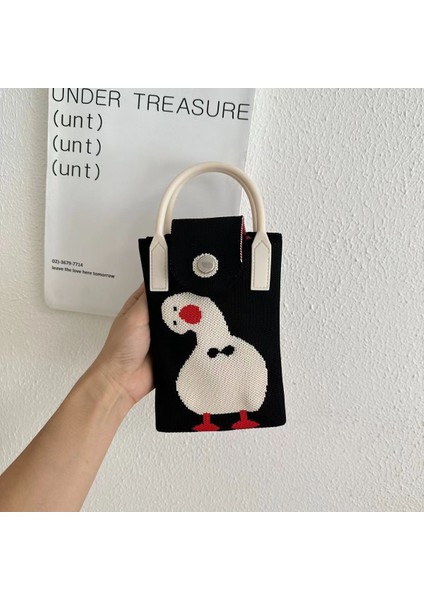 Çanta Tığ Işi Gündelik ve Çok Yönlü Internet Ünlü Niş Üst Düzey Çanta Sevimli Crossbody Kadın Popüler Dokuma Çanta (Yurt Dışından)