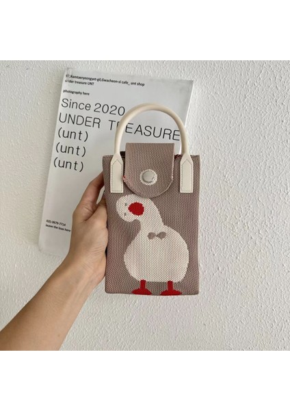 Çanta Tığ Işi Gündelik ve Çok Yönlü Internet Ünlü Niş Üst Düzey Çanta Sevimli Crossbody Kadın Popüler Dokuma Çanta (Yurt Dışından)