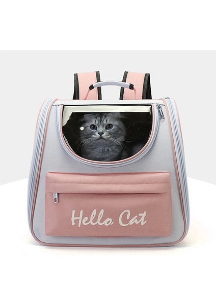 Yeni Kedi Çantası Gezi Çantası Taşınabilir Nefes Alabilen Sırt Çantası Kedi Sırt Çantası Şeffaf Büyük Kapasiteli Uzay Kapsülü Kedi Gezi Çantası (Yurt Dışından)