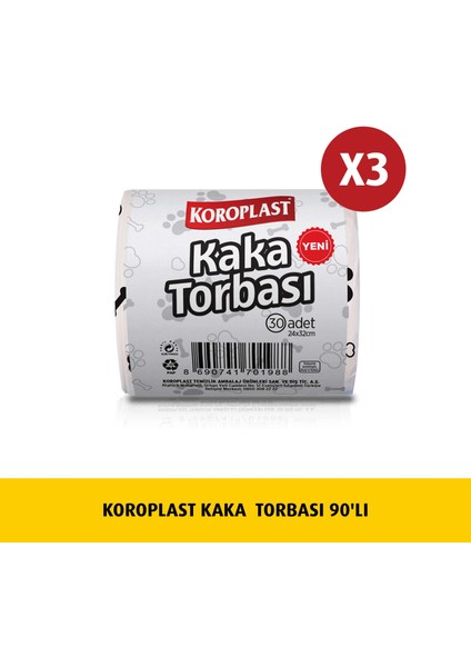 Kaka Torbası 30'lu x 3 Adet