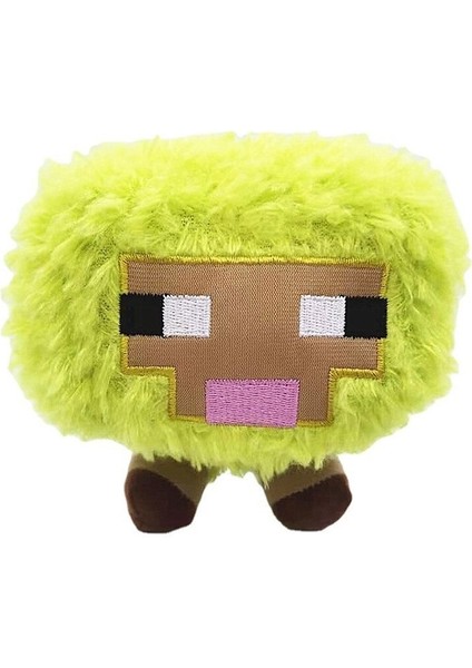 Technologys 17 cm Minecraft Figürlü Peluş Oyuncak - Yeşil (Yurt Dışından)