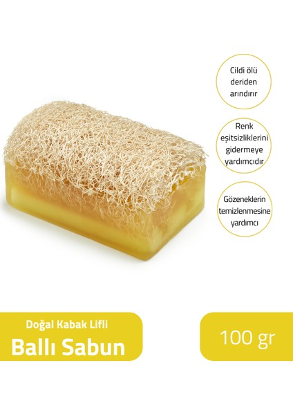 Doğal Kabak Lifli Ballı Sabun