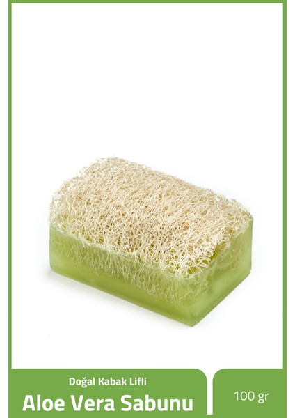 Doğal Kabak Lifli Aloe Vera Sabunu