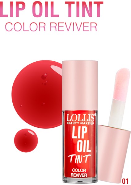 Lip Oil Tint / Renkli Parlatıcı Dudak Yağı