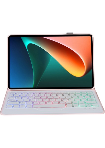 A0N5BS Arka Işık Bluetooth Klavye Pu Kılıf Xiaomi Pad 5 Çok Renkli (Yurt Dışından)