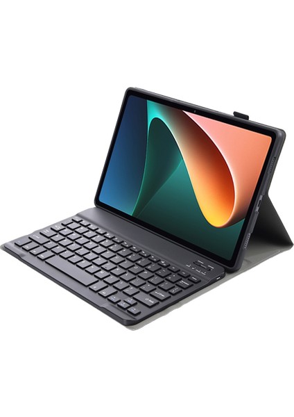 AN05 Bluetooth Klavye Pu Kılıf Xiaomi Pad 5 A0N5 Siyah (Yurt Dışından)