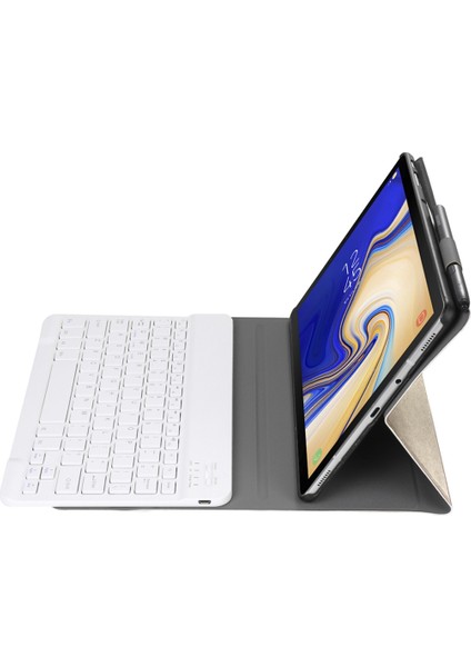 A510 Bluetooth Klavye Pu Kılıf Galaxy Tab A 10.1 (2019) T510 Altın (Yurt Dışından)