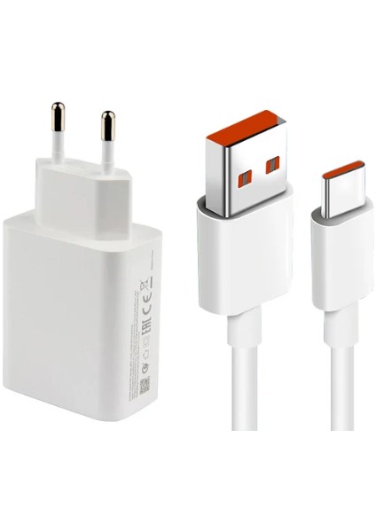 33W Type C Hızlı Şarj Cihazı Kablo + Adaptör Fast Şarj Turbo Hızlı Şarj Aleti Set