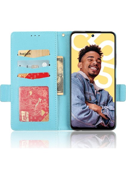 Realme C55 Yan Toka Manyetik Kart Yuvaları Tutucu Pu Deri Için Kılıf (Yurt Dışından) fiyatları