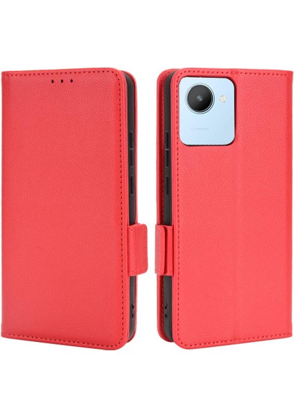 Realme C30 Cüzdan Kart Yuvaları Için Kılıf Tutucu Pu Deri Manyetik Yan (Yurt Dışından) modelleri