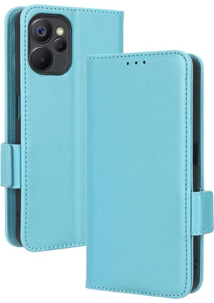 Realme 9i 5g Cüzdan Manyetik Pu Deri Yan Toka Kart Yuvaları Için Kılıf (Yurt Dışından)