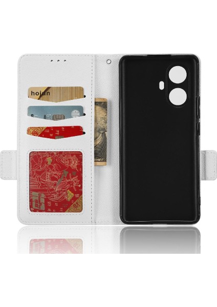 Realme 10 Pro Artı Kart Yuvaları Için Kılıf Tutucu Cüzdan Manyetik Yan Toka (Yurt Dışından)