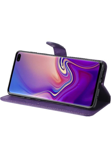 Kart Yuvası ile Samsung Galaxy S10 Artı Klasik Düz Renk Için Flip Case (Yurt Dışından) indirimleri
